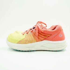 Wolverine Bolt Duraspring Pink & Yellow Mesh Steel Toe Work Sneakers - 8.5 Wide